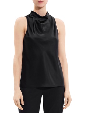 womens silk cowl tank top