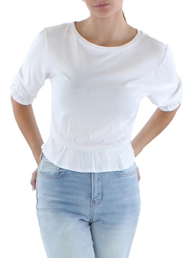 womens wide neck short cropped