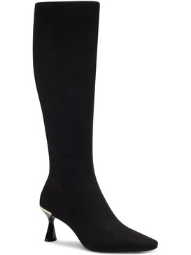 ceceep womens pointed toe heels knee-high boots