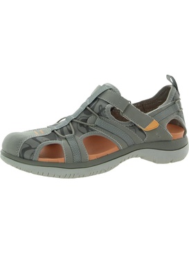 adelle trek womens faux leather ankle strap sport sandals