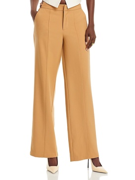 womens pocket ankle wide leg pants