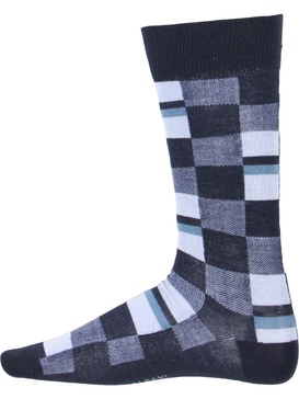 mens knit mosaic print dress socks