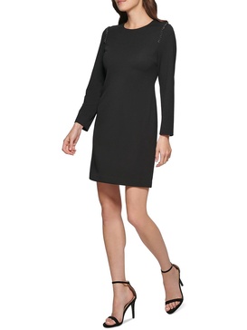 womens scuba midi shift dress