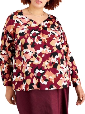 womens v neck embellished blouse