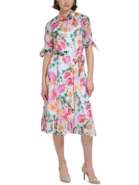 womens collared knee-length shirtdress