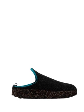 unisex round toe come mule in anthracite