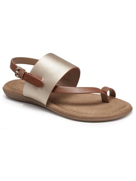avea womens toe loop memory foam slingback sandals