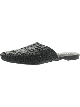 teddeep womens woven round toe mules