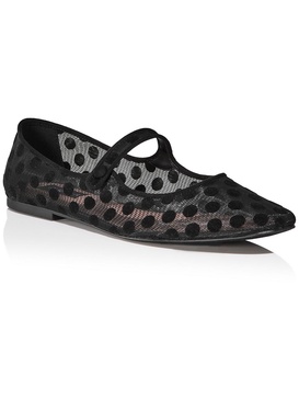 amore womens mesh strap ballet flats