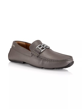 parsal 6303266 men's dark mineral leather loafers