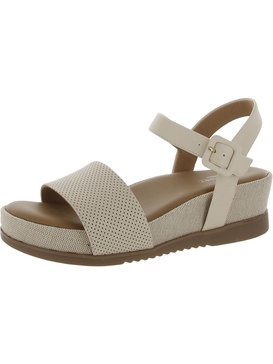 womens faux leather casual ankle strap
