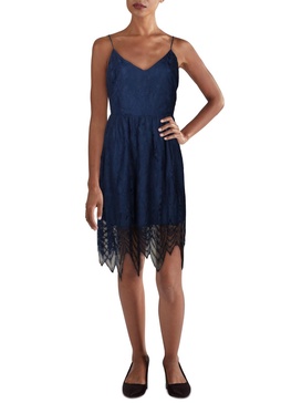 womens lace midi cocktail and party dress