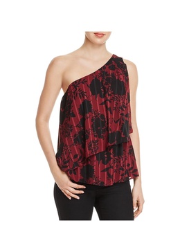 womens one shoulder floral top