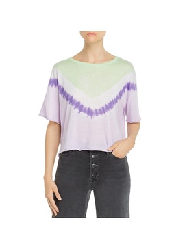 destination  womens tie-dye cropped graphic t-shirt