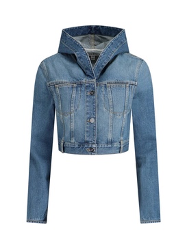 Alaïa Women Cropped Hooded Jacket