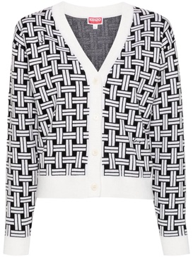 Kenzo Cardigan With Jacquard Pattern