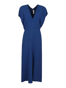 Blouson Detail Midi Dress