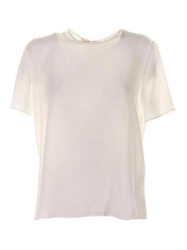 White Silk Blouse