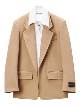 Cotton blend blazer