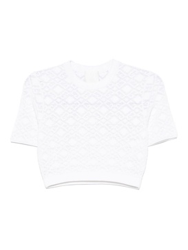 Monogram 72-Jacquard Cropped T-Shirt