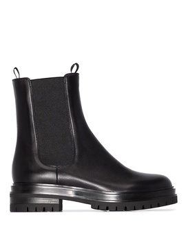 Leather ankle boots
