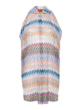 Zigzag Pattern Oversized Shirt