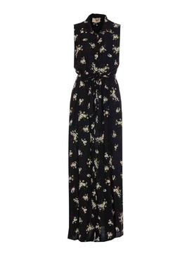 Poppy Black Chemisier Violet Dress