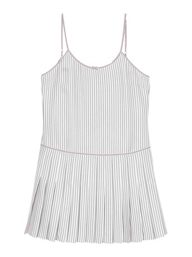 Striped Pleated Minidress