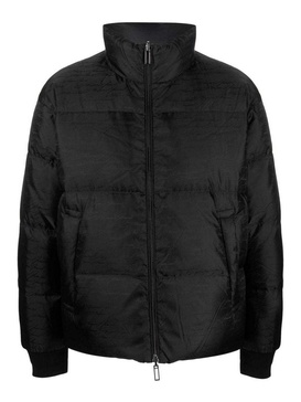 Allover logo down jacket