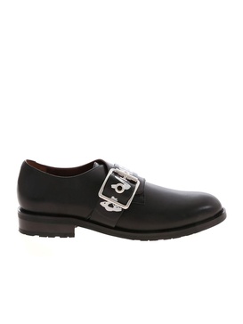 Graffiti print monk straps