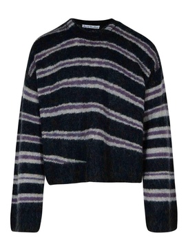 Grey Nylon Blend Sweater