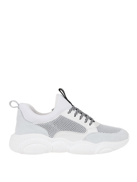 Mesh and faux leather sneakers