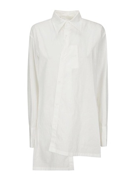 White r-asymmetric shirt