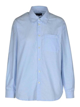 Boyfriend Light Blue Cotton Shirt