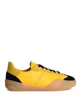 Bars Yellow Leather Sneakers