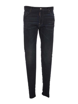 Black bro jeans with frontal buttons