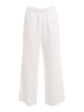 Linen wide leg trousers
