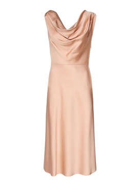 Shiny Satin Midi Dresses