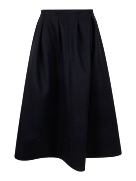 Mid Length Volume Pleated Skirt