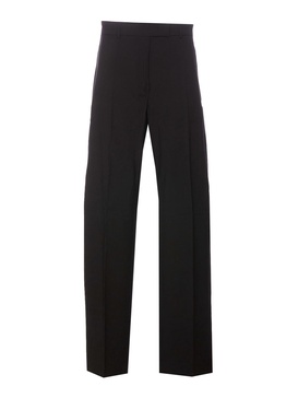 Black Pants Zip And Hook Closure Wide Model