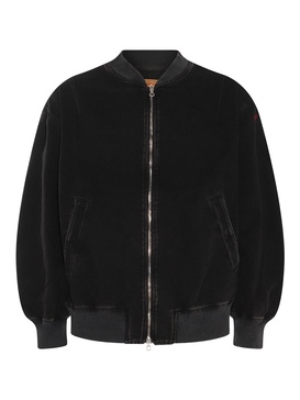 Black Cotton Denim Jacket