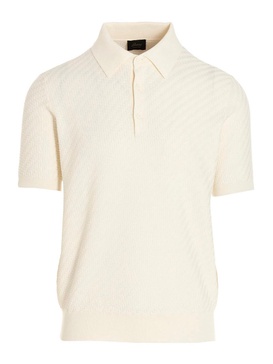 Knit polo shirt