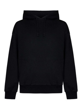 Black Cotton Hoodie