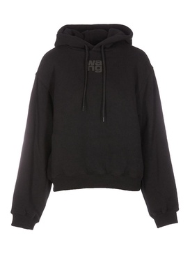 Black cotton sweatshirt