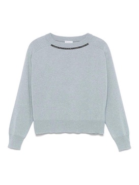 Long Sleeve Boat-Neck Sweater