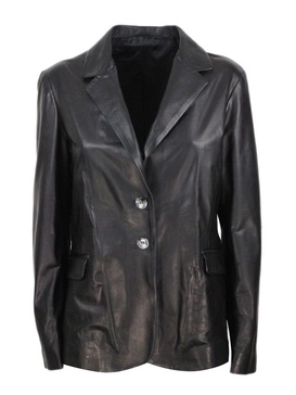 Leather blazer