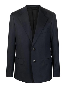 Single-breasted wool jacket