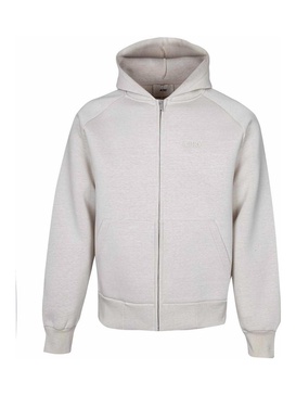 Unisex cream colored neoprene sweatshirt