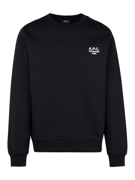 Rue Madame Black Cotton Sweatshirt