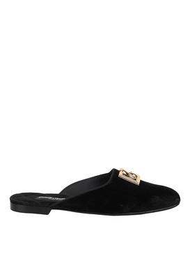 Slippers With Logo Plaque